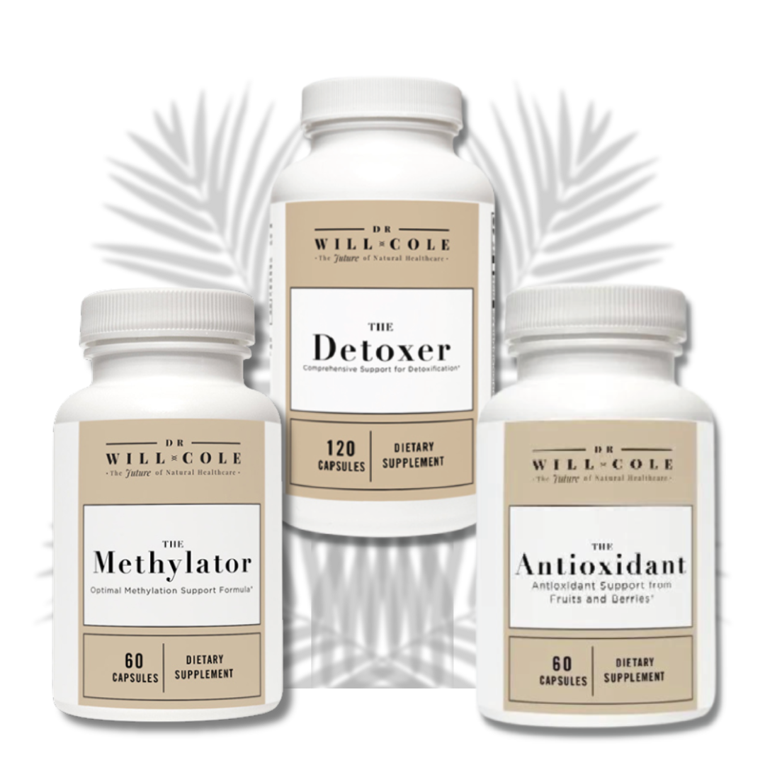 Supplement Bottles- Methylator- Detoxer- Antioxidant