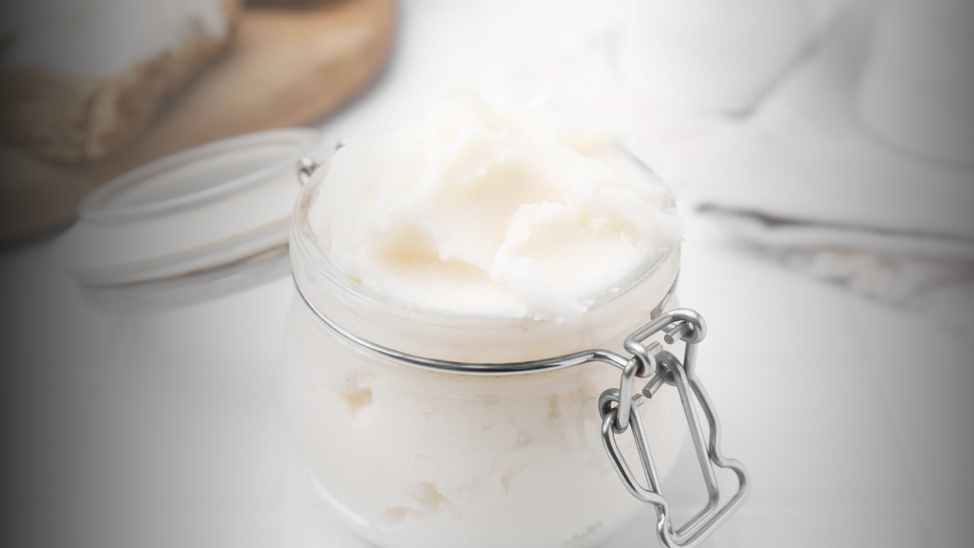 Open Jar Of Beef Tallow