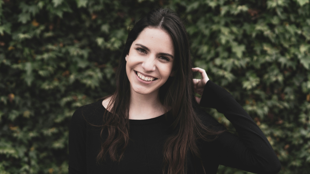 Woman Outside Smiling