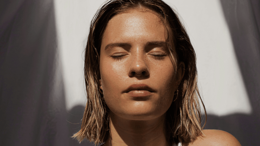 Woman With Eyes Closed