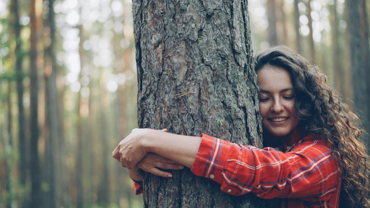 Woman Hugging Tree