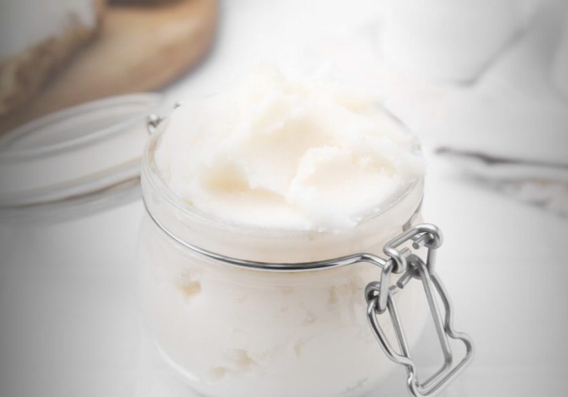 Open Jar Of Beef Tallow